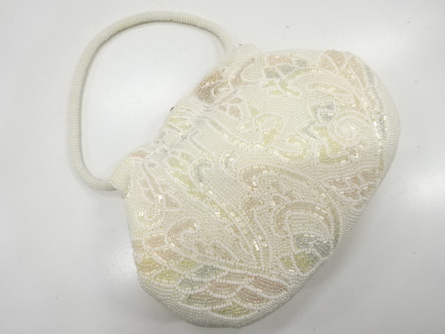 ビーズ　ハンドバッグ